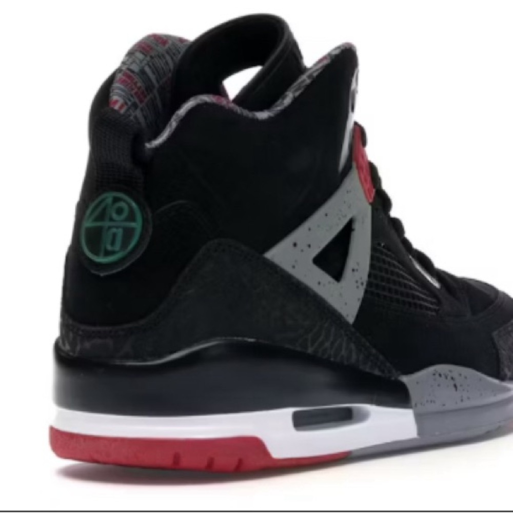 Jordan Black and Red Athletic Shoes with Iconic Design